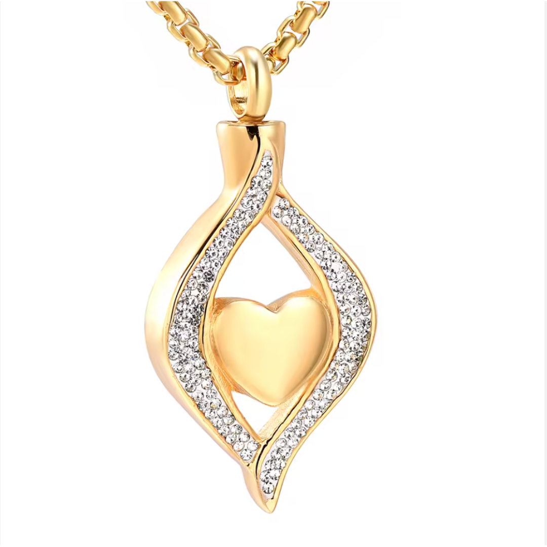 Relicario Corazón con Cristal