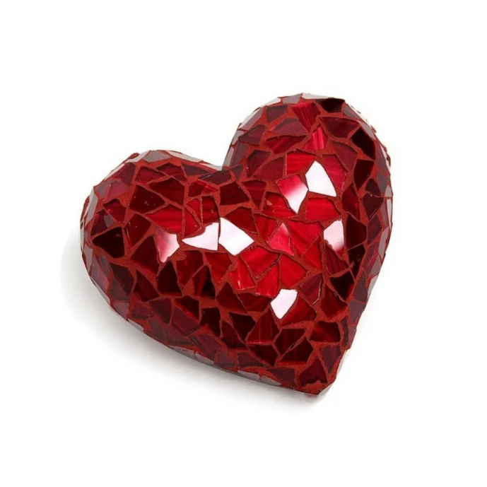 Corazón Cristal Cortado