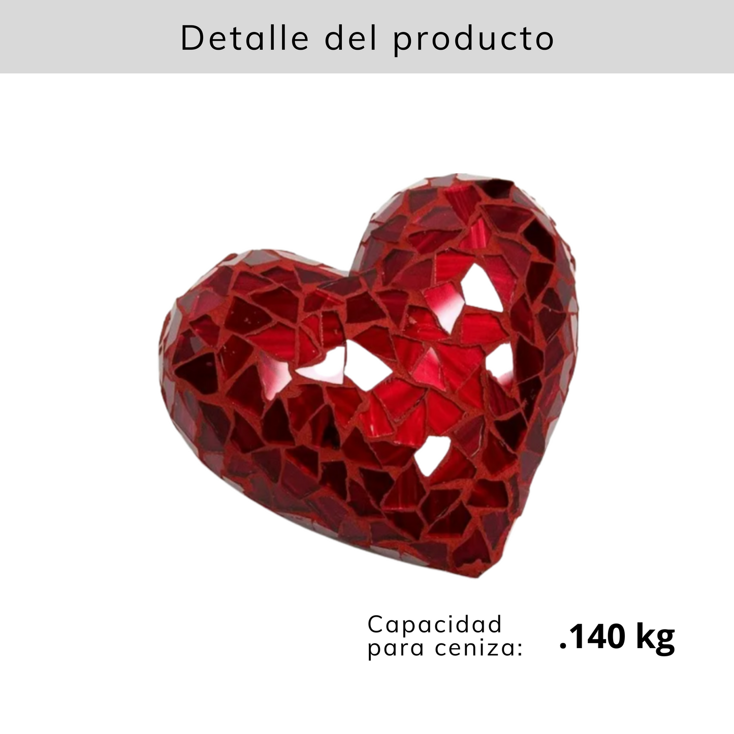 Corazón Cristal Cortado