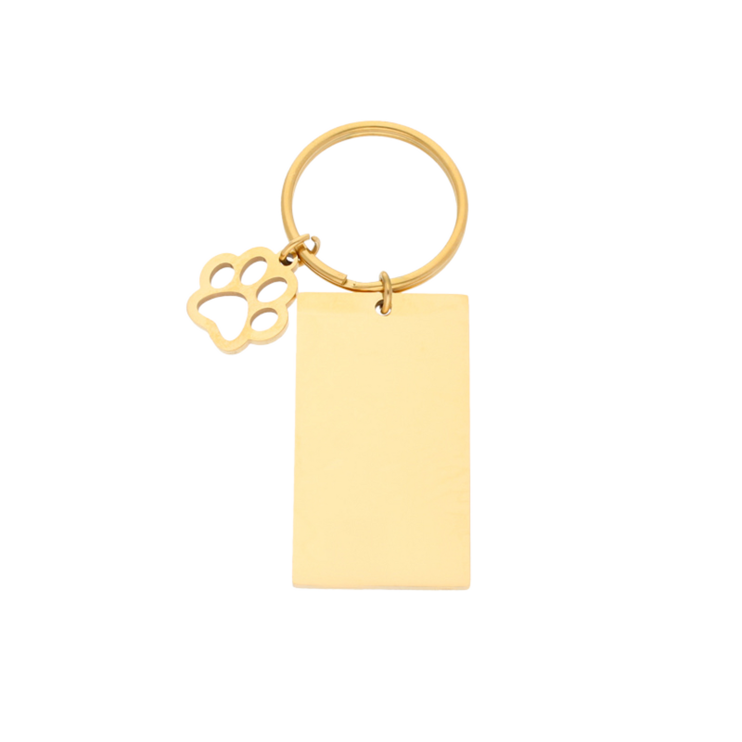 Llavero Huellita Con Grabado Laser