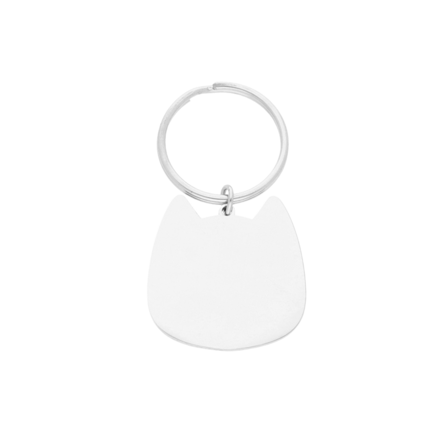 Llavero Gato Con Grabado Láser