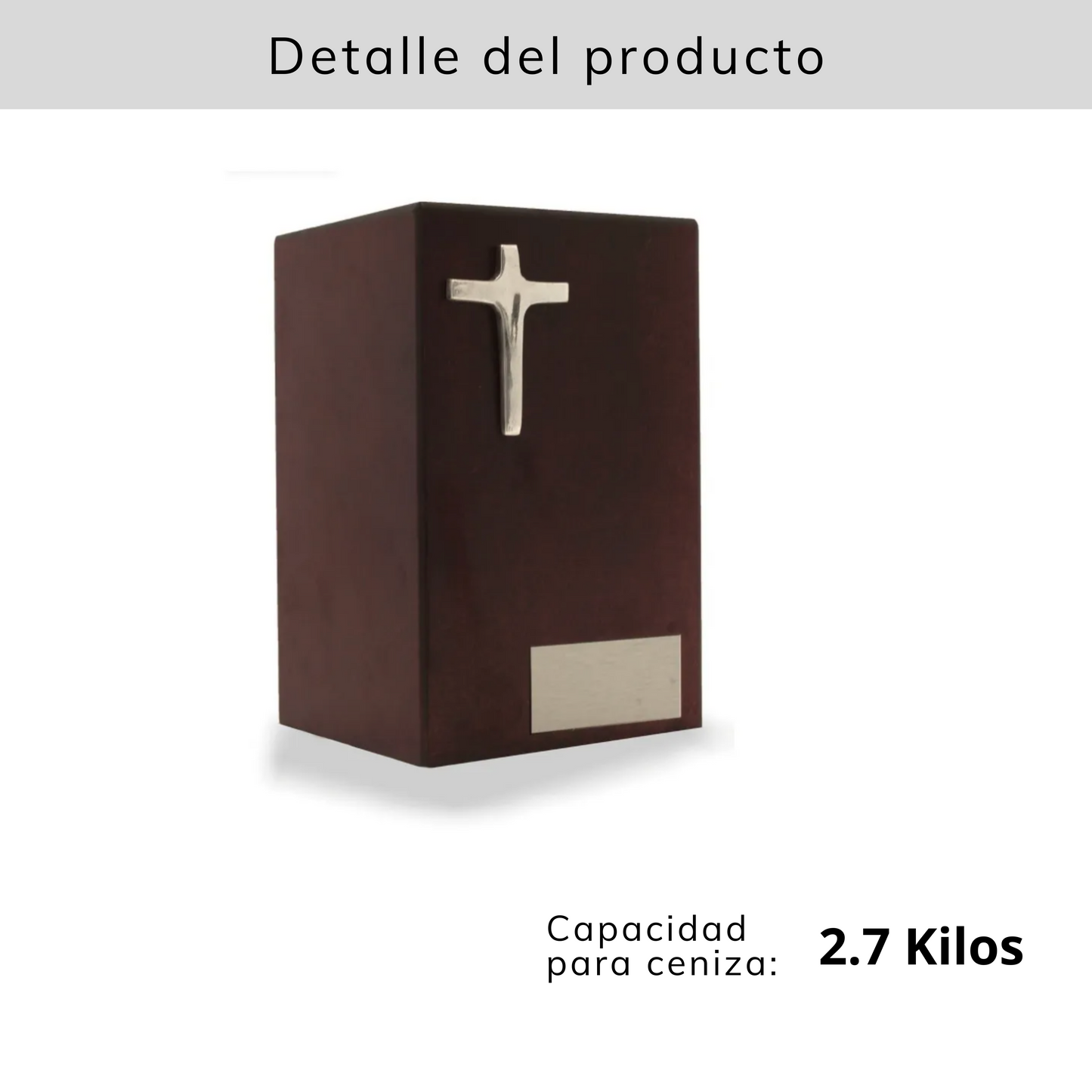 Urna Funeraria Básica Cruz